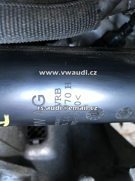 04L 145 770 H O4L 145 770 H trubka roura vedení vzduchu stlačeného turbo intercooler hadice tlaková  VW 1,6 TDI  Audi GOLF 7 VII  - 3