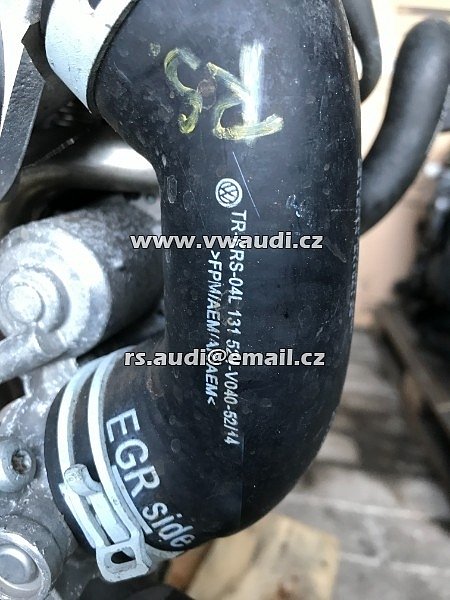 04L 131 521  O4L 131 521 V040 trubka roura vedení vzduchu stlačeného turbo intercooler hadice tlaková - 3