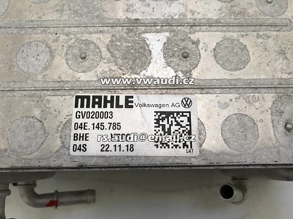  04E 145 785  Chladič plnicího vzduchu VW Audi Škoda Seat 1,5 TFSI 04E145785  MAHLE GV020003  2018  - 12