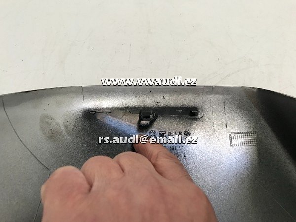 7E1 857 527 L   krytka  plast vnějšího zrcátka  LEVÉ vlevo  pro VW MULTIVAN T6 stříbrná barva lak  reflexsilber A7W  565 301 - 01 2019  - 7