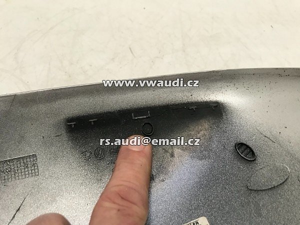 7E1 857 528 N - krytka  plast vnějšího zrcátka  pravé   pro VW MULTIVAN T6 stříbrná barva lak  reflexsilber A7W  565 301 - 01 2019  - 6