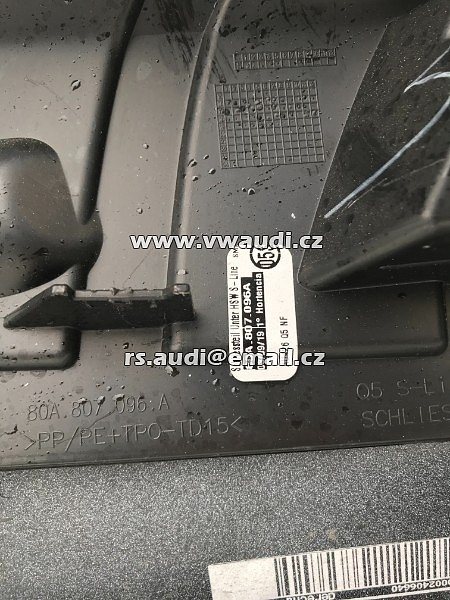 80A 807 438 E AUDI Q5 80A S LINE PŘEDNÍ NÁRAZNÍK PRAVÝ ROH 2017 18 2019 80A - 9