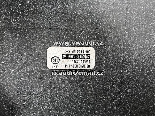 80A 807 438 E AUDI Q5 80A S LINE PŘEDNÍ NÁRAZNÍK PRAVÝ ROH 2017 18 2019 80A - 10