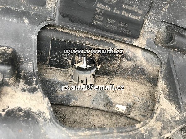  2K5 807 363 VW Caddy III 2K 2K5 2015-17 zadní nárazník 2K5807363 originál  na PDC parksystém  - 7