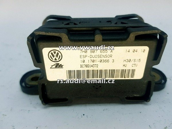 7H0 907 655 A Senzor ESP duo senzor 7HO907655A 10.1701-0366.3 VW T5 Touran 1T Golf 1K Audi A3 - 2