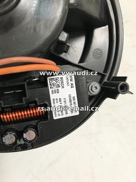 5Q0 907 521 E  Topný odpor pro  větrák ventilátor Audi A3 8V VW Golf 7 Seat Leon 5F BOSCH F 011500108 - 4