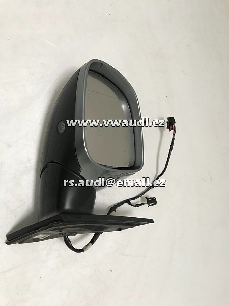 4L1857409D vnější zpětné zrcátko Audi Q7 4L levé sklopné led blikač LED řidič levé dveře  QUARZGRAU METAL  - 5