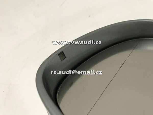 4L1857409D vnější zpětné zrcátko Audi Q7 4L levé sklopné led blikač LED řidič levé dveře  QUARZGRAU METAL  - 9