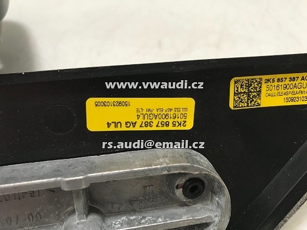 2K5 857 387 AG   VW Caddy 2K originální vnější zrcátko levé  základ hlinik rám - 8