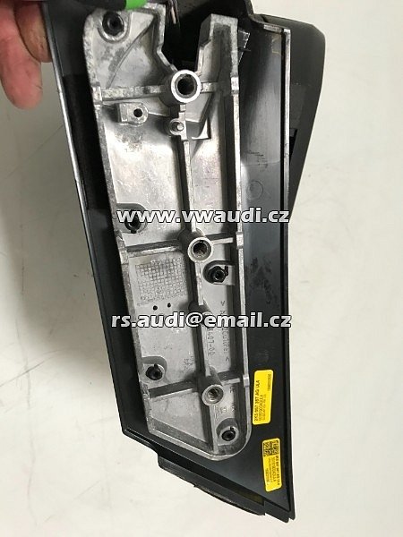 2K5 857 387 AG   VW Caddy 2K originální vnější zrcátko levé  základ hlinik rám - 9