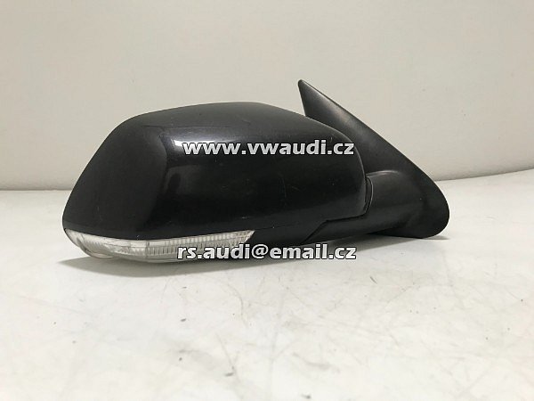 1Z1 857 502 BK vnější zrcátko pravé  elektrické vyhřívané + blikač barva černá pravá   Škoda Octavia 2 - Vnější zpětné zrcátko - 2