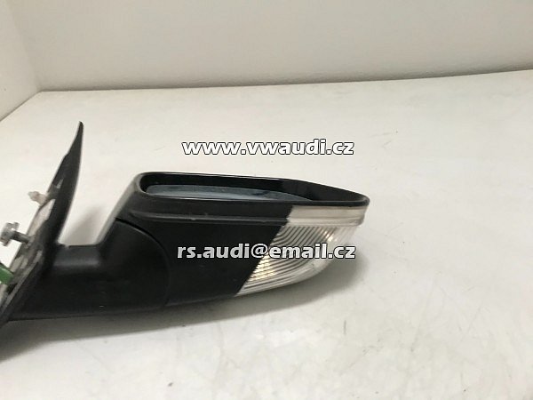 1Z1 857 502 BK vnější zrcátko pravé  elektrické vyhřívané + blikač barva černá pravá   Škoda Octavia 2 - Vnější zpětné zrcátko - 4