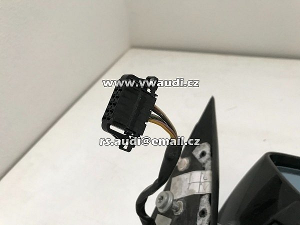 1Z1 857 502 BK vnější zrcátko pravé  elektrické vyhřívané + blikač barva černá pravá   Škoda Octavia 2 - Vnější zpětné zrcátko - 6