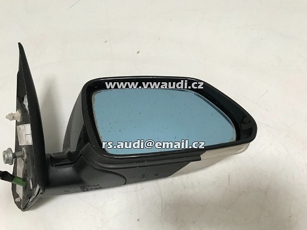1Z1 857 502 BK vnější zrcátko pravé  elektrické vyhřívané + blikač barva černá pravá   Škoda Octavia 2 - Vnější zpětné zrcátko - 7