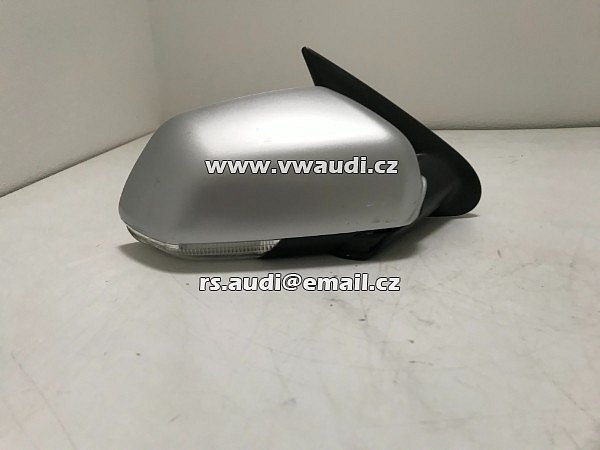1Z1 857 502 BK vnější zrcátko pravé  elektrické vyhřívané + blikač barva černá pravá   Škoda Octavia 2 - Vnější zpětné zrcátko - 8
