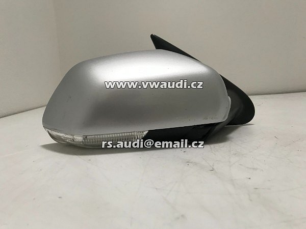 1Z1 857 502 BK vnější zrcátko pravé  elektrické vyhřívané + blikač barva černá pravá   Škoda Octavia 2 - Vnější zpětné zrcátko - 9