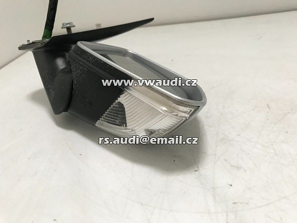1Z1 857 502 BK vnější zrcátko pravé  elektrické vyhřívané + blikač barva černá pravá   Škoda Octavia 2 - Vnější zpětné zrcátko - 14