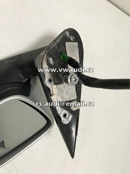 1Z1 857 502 BK vnější zrcátko pravé  elektrické vyhřívané + blikač barva černá pravá   Škoda Octavia 2 - Vnější zpětné zrcátko - 16