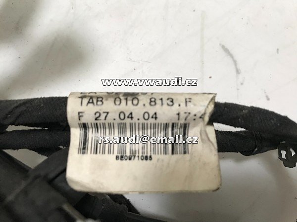 8E0 971 085  AUDI A4 8E 2001 - 2004   zadní  kabelový svazek parkovací  pro  4x PDC senzory  kabeláž   - 7