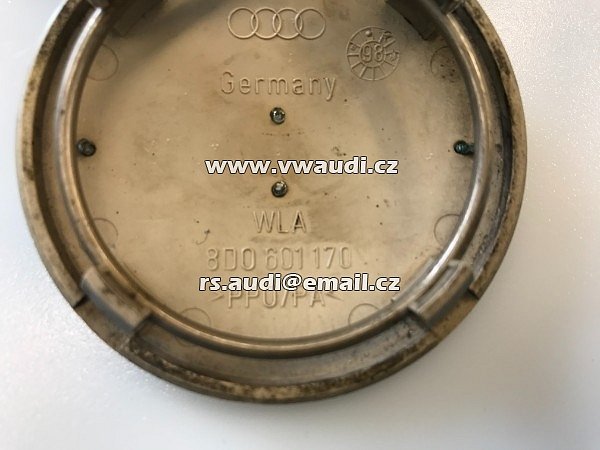 8D0 601 170 středová krycí poklička šroubů ozdobná pro kola krytka na al.kola  8DO 601 170  A4 A6  AUDI  - 5