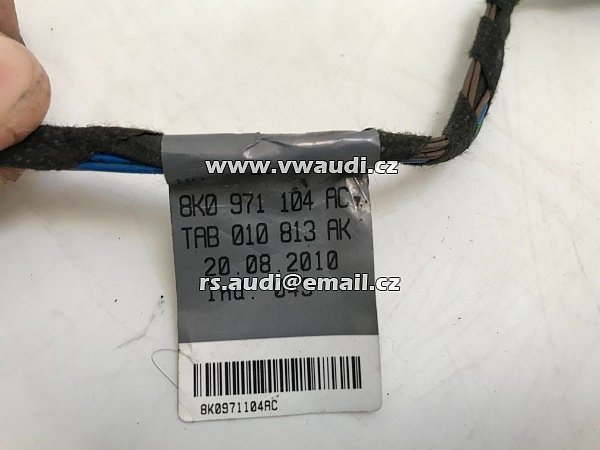 Kabeláž - elektroinstalace pro parkovací senzory Zadní nárazník A4 B8 8K AVANT 2010 - 2015 8KO 971 104  - 4
