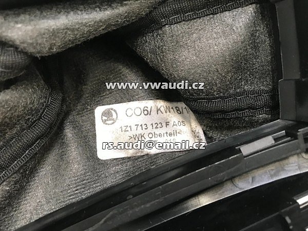 1Z1 713 203D GNT + 1Z1 713 123 F AOS   Řadící páka 6° Škoda Octavia   dsg DSG automat   kůže chrom  - 10