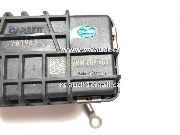  6NW 009 483  AUDI A6 4F 2,7 +  3,0 TDI Regulátor Turba - 6NW 009 483 HELLA  ORIGINAL GARRETT ACTUATOR  - 8