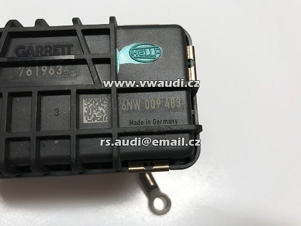  6NW 009 483  AUDI A6 4F 2,7 +  3,0 TDI Regulátor Turba - 6NW 009 483 HELLA  ORIGINAL GARRETT ACTUATOR  - 9