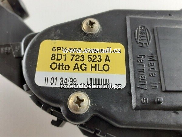  8D1 723 523 A  VW PASSAT B5 / Audi A6 C5 -  Potenciometr plynového pedálu  8D1723523A HELLA 6PV008026  - 2