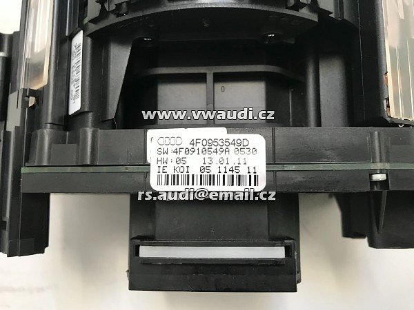 4F0 953 549 D Audi A6 4F 2.7 3.0 TDI Modul elektronický pro přepínače pod volantem 4FO 953 549 D - 6