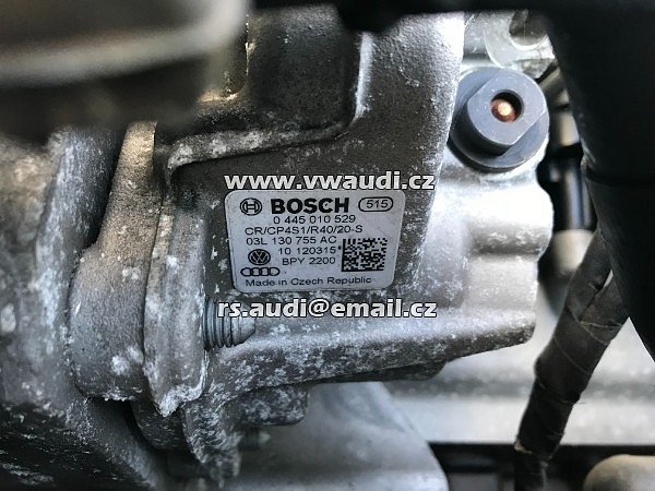 03L 130 755 AC Rail pumpa 03L 130 755 AC Bosch 0445010529 Tiguan 5N0 facelift 2,0 TDI CFF 103 kW Common Rail CR , - 9