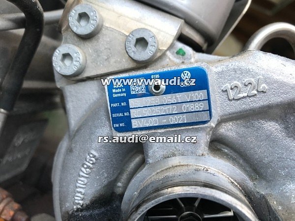 03L 253 056 T  turbo  - 03L253056T V100 BV40D0021  Tiguan 5N0 facelift 2,0 TDI CFF 103 kW Common Rail CR  - 5