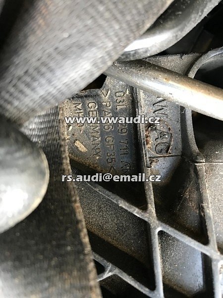 03L 129 711 AN Audi VW Golf 2.0 TDI sběrné sací potrubí O3L 129 711 AN .  O3L129711AN originál Tiguan 5N0 facelift 2,0 TDI CFF 103 kW Common Rail CR  - 2