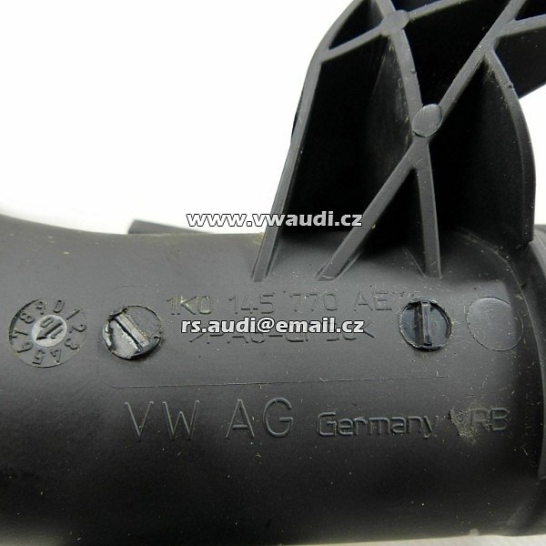 1K0 145 770 AE Potrubí plnicího vzduchu 1KO145770AE VW Golf 6 VI Caddy 2C Passat B7 Potrubí plnicího vzduchu - 3