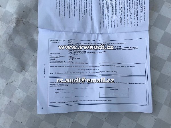 305 401 Tažné Zařízení Audi A3 Golf 6 2012  Octavia  2013  - 13