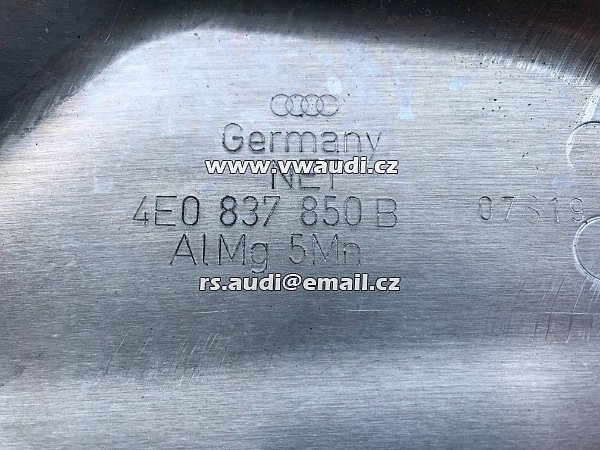 4E0 837 850 B Audi A8 D3 stahovačka mechanizmus stahování okna skla pravé dveře pravá strana spolujezdec PP DVEŘE pravé - 5