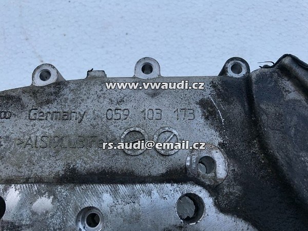059 103  173 M Audi A6 4F 3,0 TDI  Originální přední kryt, pouzdro klikového těsnění (těsnicí příruba)   - 2