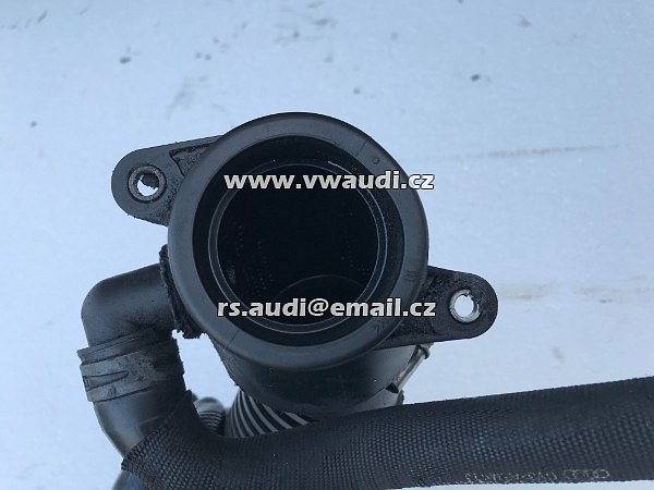 4F0 129 615 E Audi A6 4F C6 2.7 3.0 TDI Sání motoru přiruba turba hadice roura sání motoru 4FO 129 615 E - 6