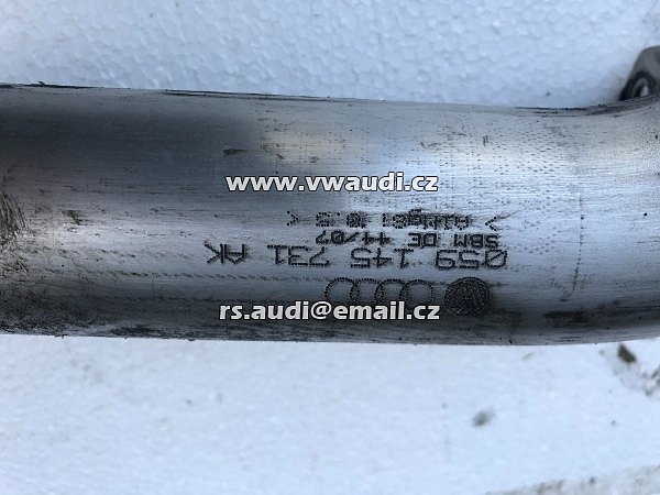 059145731AK Potrubní potrubí plnicího vzduchu Audi A6 4F 2,7 3,0 TDI 059 145 731 AK  - 2