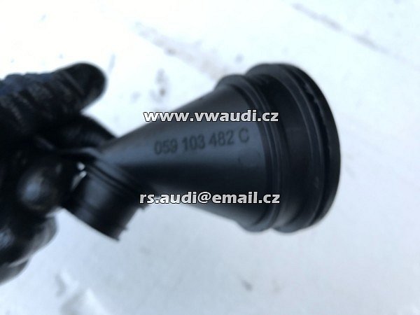 059 103 482 C AUDI A6 4F Q7 VW olej na krk olej plnicího hrdla olej trychtýř kryt 059103482C - 3