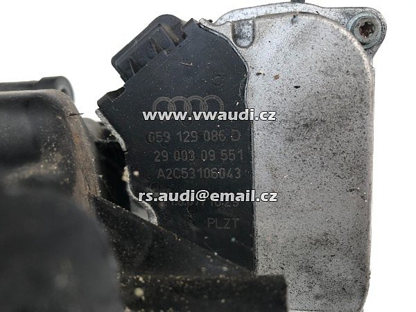059 129 086 D Motor pohonu vzduchové klapky Audi A4 A6 A8 Q7 Tdi Quattro  059 129 086 DA2C53106043  2007  - 4