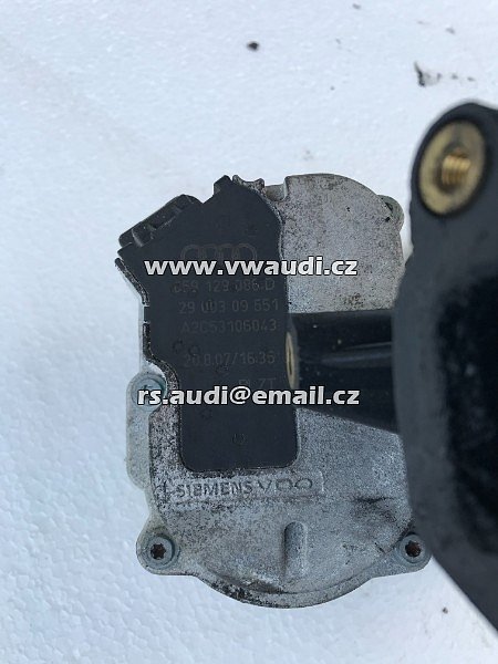 059 129 086 D Motor pohonu vzduchové klapky Audi A4 A6 A8 Q7 Tdi Quattro  059 129 086 DA2C53106043  2007  - 8