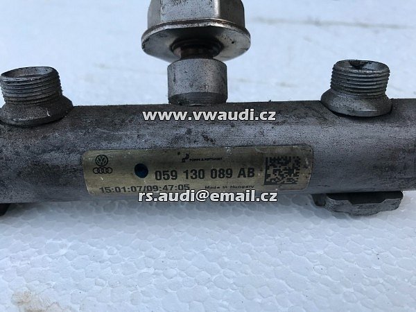 059 130 089AB Distributor paliva VW Touareg Audi A4 A6 Q7 V6 TDI  - 3