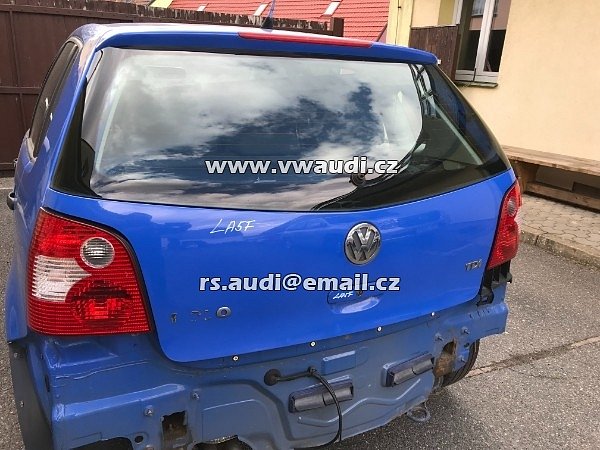 Okno sklo zadní víko dveře páté víko kufru POLO 9N  vyhřívané do zelena originál - 3