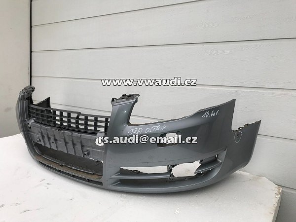 8E0 807 437 AH  Audi A4 B7 2006 2007 2008 Nárazník přední s otvory na ostřikovače světlometů + otvory pro parkovací čídla 4 X - 11