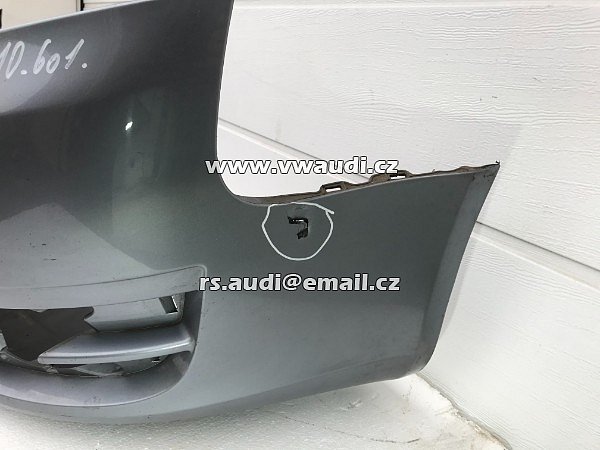 8E0 807 437 AH  Audi A4 B7 2006 2007 2008 Nárazník přední s otvory na ostřikovače světlometů + otvory pro parkovací čídla 4 X - 16