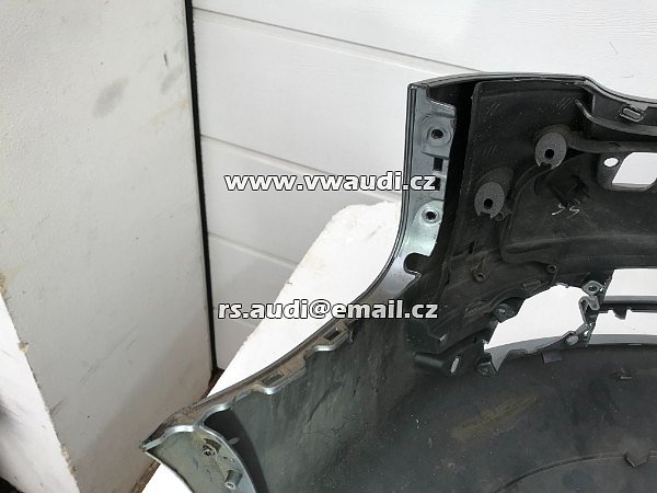 8E0 807 437 AH  Audi A4 B7 2006 2007 2008 Nárazník přední s otvory na ostřikovače světlometů + otvory pro parkovací čídla 4 X - 12