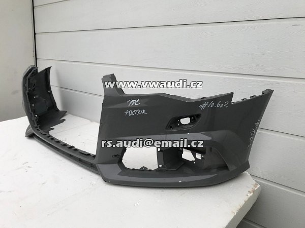 4G0 807 437 AD 4GO 807 437   Audi A6 RS6 4G0 C7  - Nárazník přední s otvory na ostřikovače světlometů SRA + otvory pro parkovací čídla 4 X PDC - 2