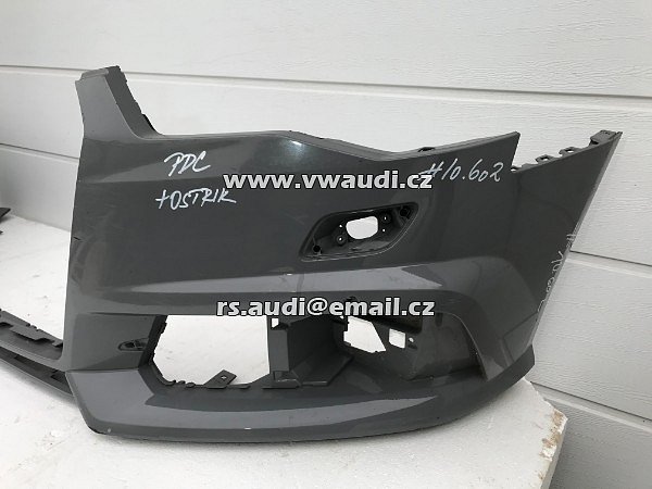 4G0 807 437 AD 4GO 807 437   Audi A6 RS6 4G0 C7  - Nárazník přední s otvory na ostřikovače světlometů SRA + otvory pro parkovací čídla 4 X PDC - 3