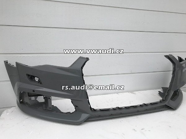 4G0 807 437 AD 4GO 807 437   Audi A6 RS6 4G0 C7  - Nárazník přední s otvory na ostřikovače světlometů SRA + otvory pro parkovací čídla 4 X PDC - 4